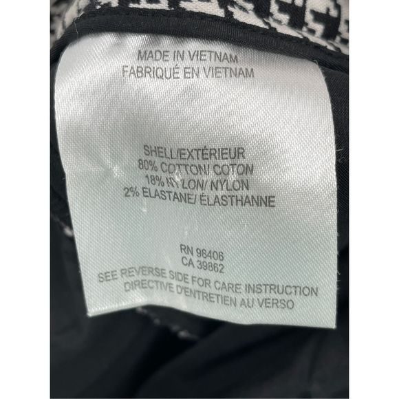 Theory Pants Treeca Winhall Women Size 2 Houndstooth Black White Ankle - Picture 7 of 15